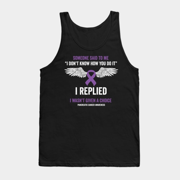 pancreatic cancer awareness - purple ribbon awareness month Tank Top by Merchpasha1